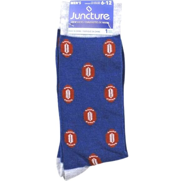 *3/$15* Mens Fun Football Socks - Picture 1 of 2